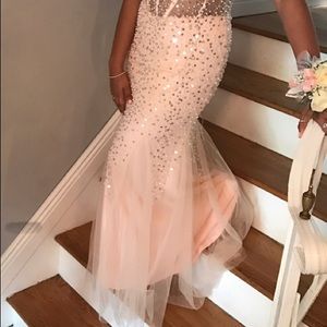 crystals Sequin Prom DRESS
